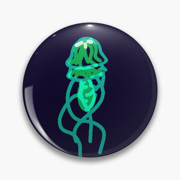 Item preview, Tiny green jellyfish designed and sold by Overthewillow.