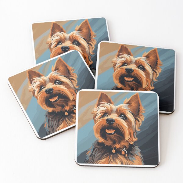 Artikelvorschau, Yorkshire Terrier, Yorkie, Watercolor painting, Bright, Colorful entworfen und verkauft von MendaciousMina.