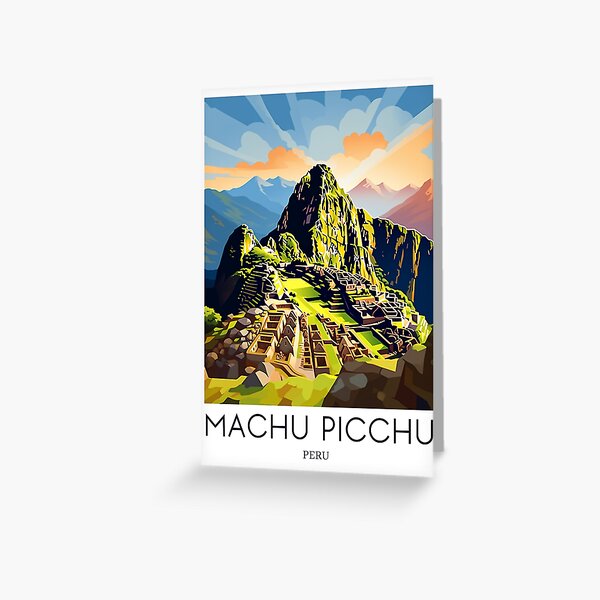 Item preview, A Pop Art Travel Print of Machu Picchu - Peru  designed and sold by StudioRedKoala.