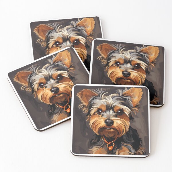Artikelvorschau, Yorkshire Terrier, Yorkie, Watercolor painting, Bright, Colorful entworfen und verkauft von MendaciousMina.