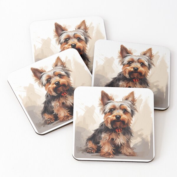Artikelvorschau, Yorkshire Terrier, Yorkie, Watercolor painting entworfen und verkauft von MendaciousMina.