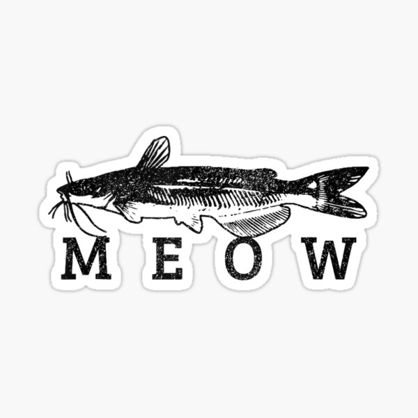 Funny Catfish Fishermen Stickers for Sale