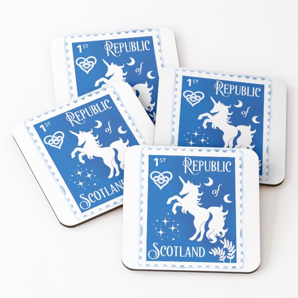 Item preview, Republic of Scotland Stamp Unicorn  designed and sold by My Dreamy Nostalgia.