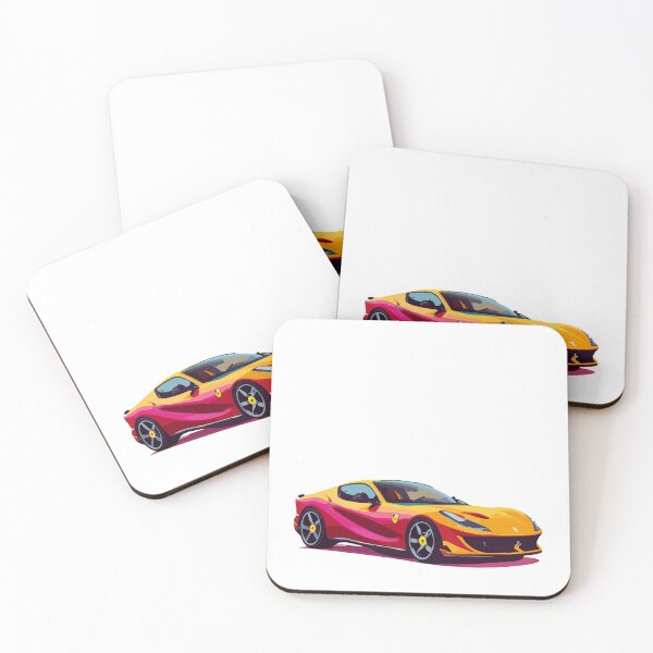 Item preview,  Ferrari 812 Competizione - Cartoon Design designed and sold by PoppinDesigner.