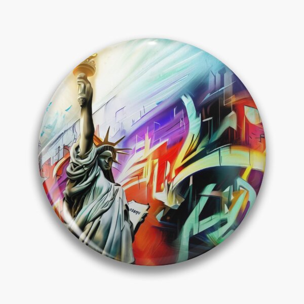 Item preview, Statue of Liberty, graffiti, designed and sold by KICIART.