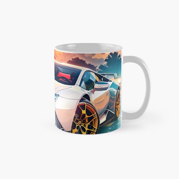 Item preview, Sunset Serenity: Luxury Sports Car Masterpiece designed and sold by Ceemko's Vintage Corner.