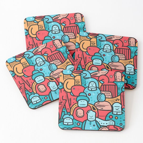 Item preview, Seamless pattern People ART designed and sold by deviatepolo.