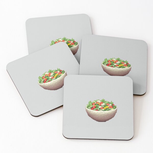 Item preview, Pixel Art Bowl of Salad Design Print  designed and sold by randomtdesigns.