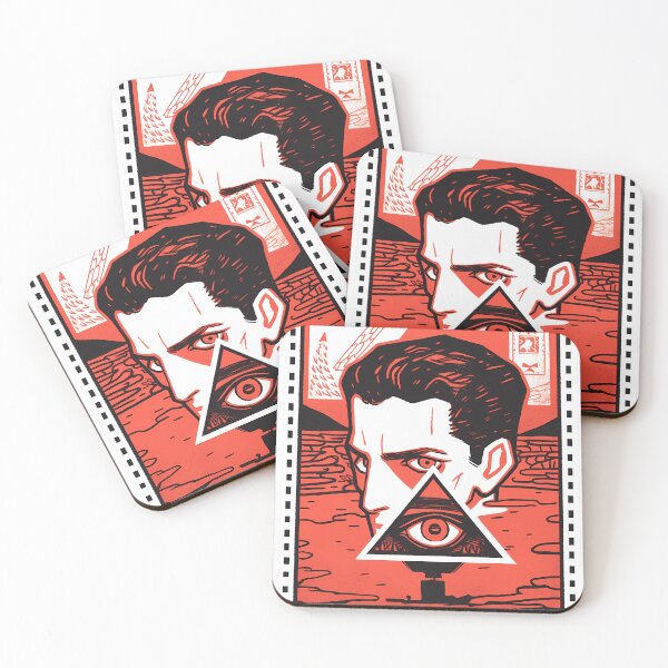 Item preview, Futuristic surrealist eye postal stamp- Dystopian designed and sold by octoboobs.