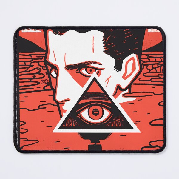 Item preview, Futuristic surrealist eye postal stamp- Dystopian designed and sold by octoboobs.