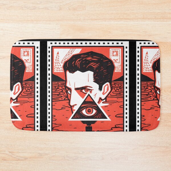 Item preview, Futuristic surrealist eye postal stamp- Dystopian designed and sold by octoboobs.