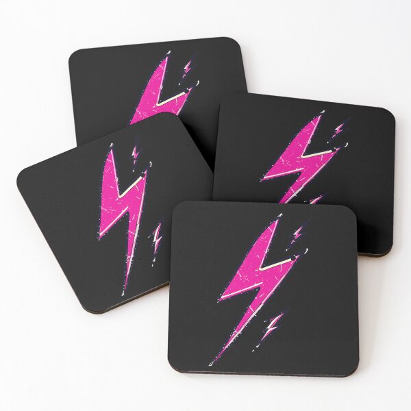 Item preview, Street art vintage pink lightning bolt thunder designed and sold by TomFrontierArt.