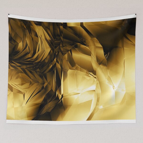 Item preview, Modern watercolours gorgeous gold with picturesque tan designed and sold by Flowergarden00.