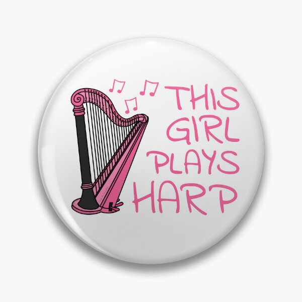 Item preview, This Girl Plays Harp, Harpist, Female String Musician designed and sold by doodlerob.