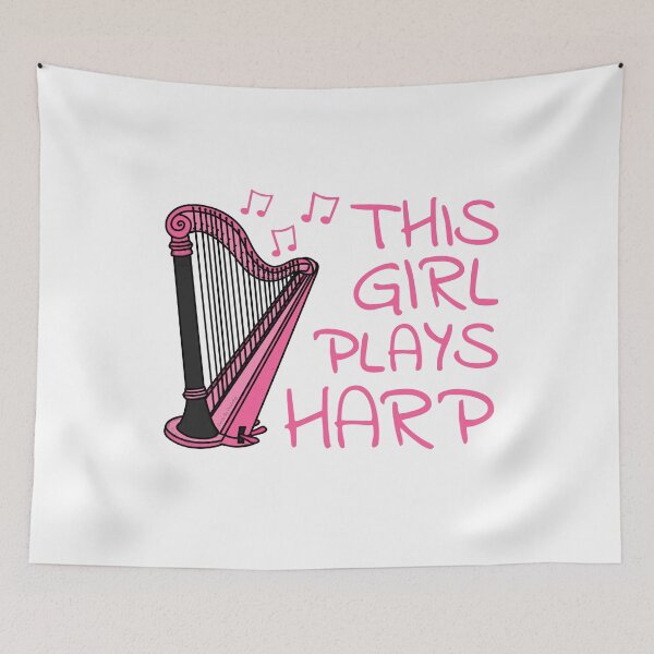 Item preview, This Girl Plays Harp, Harpist, Female String Musician designed and sold by doodlerob.