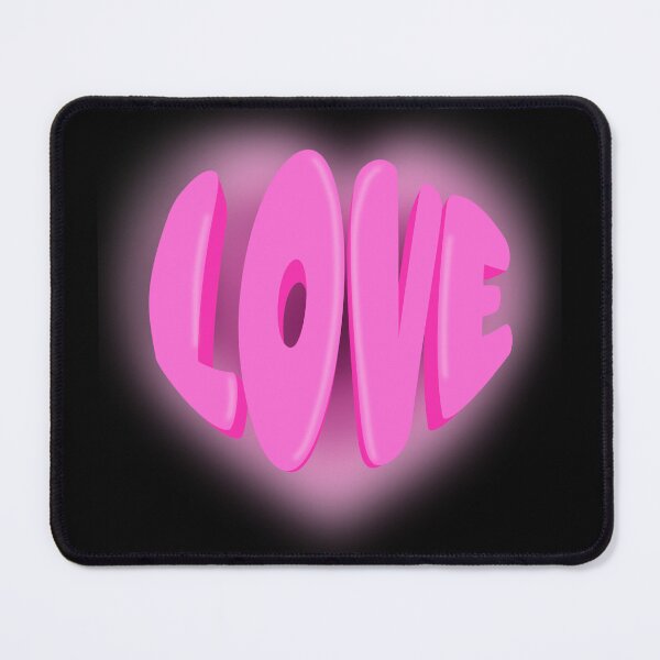 Item preview, LOVE 3D heart design in vibrant pink designed and sold by coloryourwings.