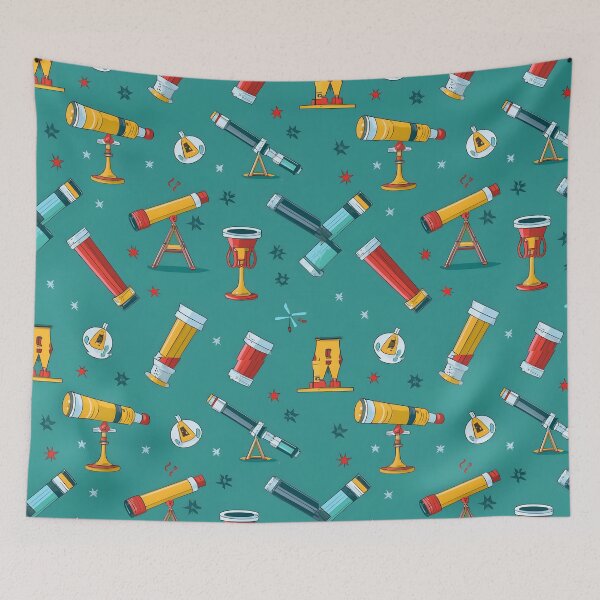 Item preview, seamless pattern telescope designed and sold by deviatepolo.