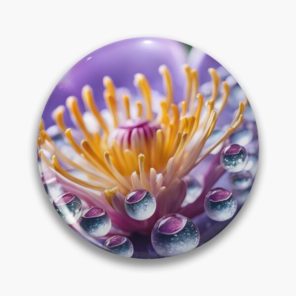 Item preview, Raindrops on a purple flower. designed and sold by CraftyUniverse.