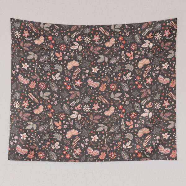 Item preview, Botanical Leaves Butterfly Floral flowers designed and sold by Nicola-Rowe.