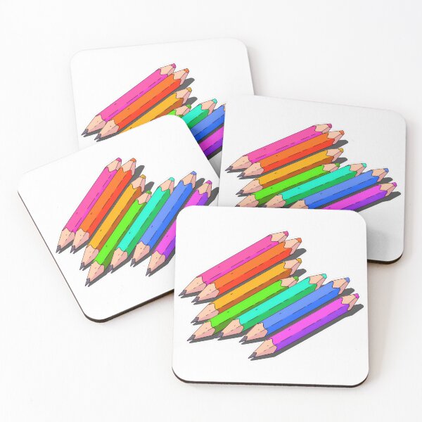 Artikelvorschau, Buntstifte und Graphitstifte des Regenbogens Laptop-Aufkleber und Shirt-Design von Zeesdesign auf Redbubble entworfen und verkauft von ZEESDESIGN.