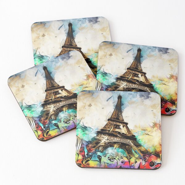 Item preview, Eiffel Tower, graffiti, designed and sold by KICIART.