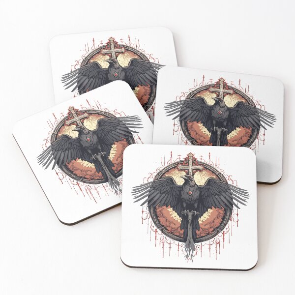 Item preview, Gothic Crow and Cross - Art T-Shirt designed and sold by AIPICCRAFT.