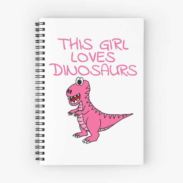 Item preview, This Girl Loves Dinosaurs, Pink T-Rex Dinosaur designed and sold by doodlerob.