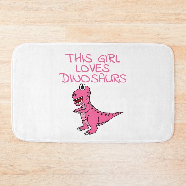 Item preview, This Girl Loves Dinosaurs, Pink T-Rex Dinosaur designed and sold by doodlerob.