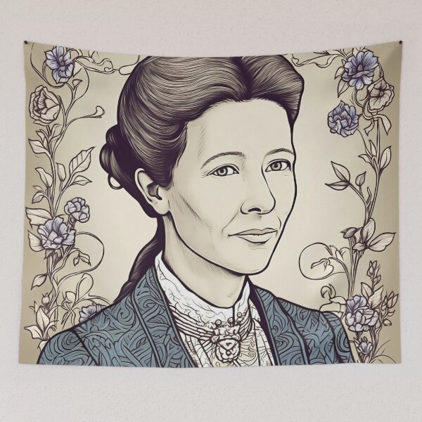 Item preview, Simone de Beauvoir designed and sold by ComicsFactory.