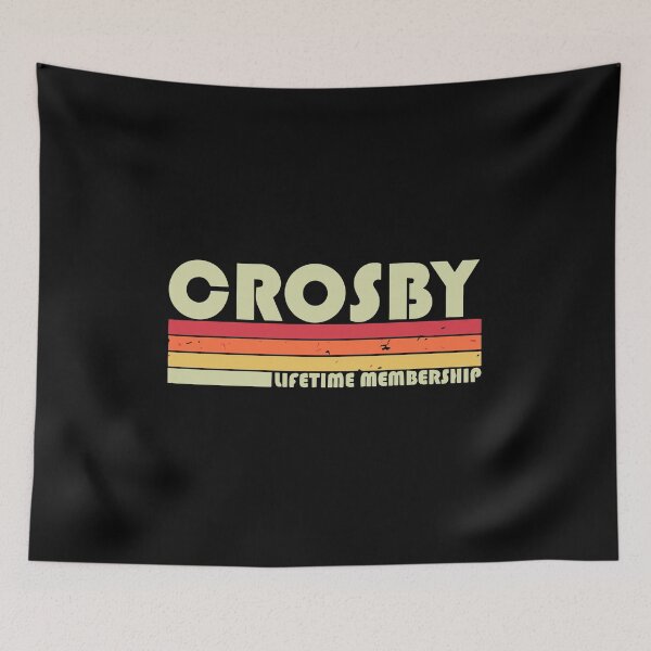 Item preview, CROSBY Surname Funny Retro Vintage 80s 90s Birthday Reunion designed and sold by BringMePorter.