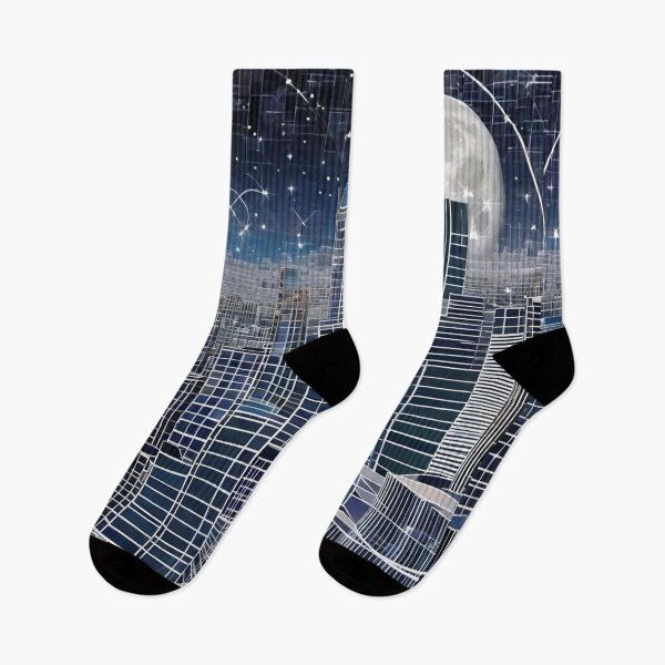 Item preview, Abstract Cityscapes - Moonlit Skyline Series 4 designed and sold by Benito Del Ray.