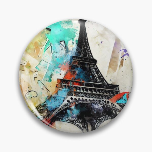 Item preview, Eiffel Tower, graffiti designed and sold by KICIART.