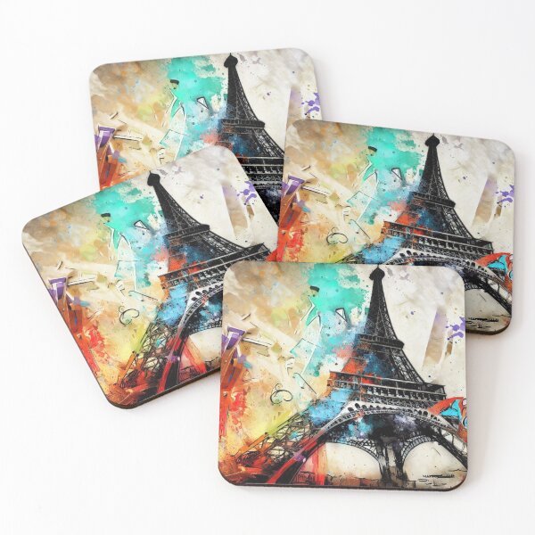 Item preview, Eiffel Tower, graffiti designed and sold by KICIART.