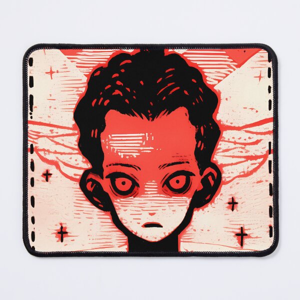 Item preview, Extraterrestrial Red Girl postal stamp- Futuristic designed and sold by octoboobs.