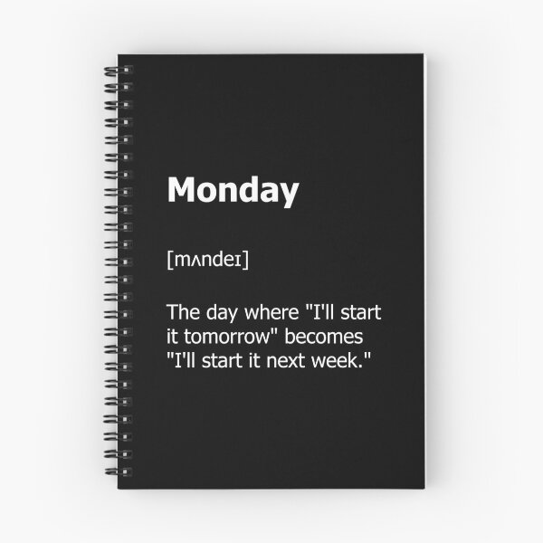 Item preview, Monday - Funny Definition designed and sold by TheHellSong.