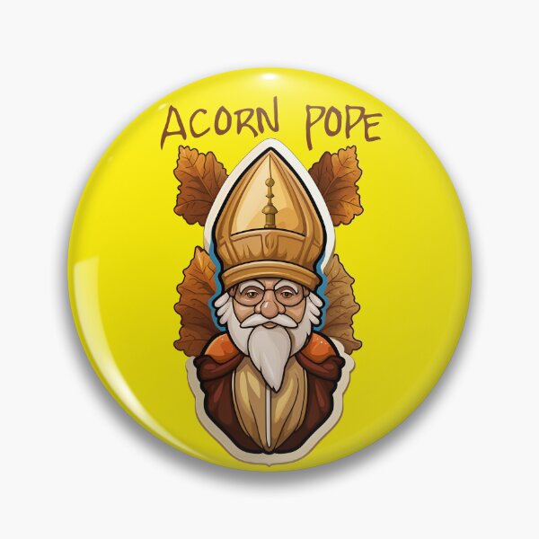 Item preview, Acorn Pope cute funny graphic illustration design designed and sold by ironpalette.