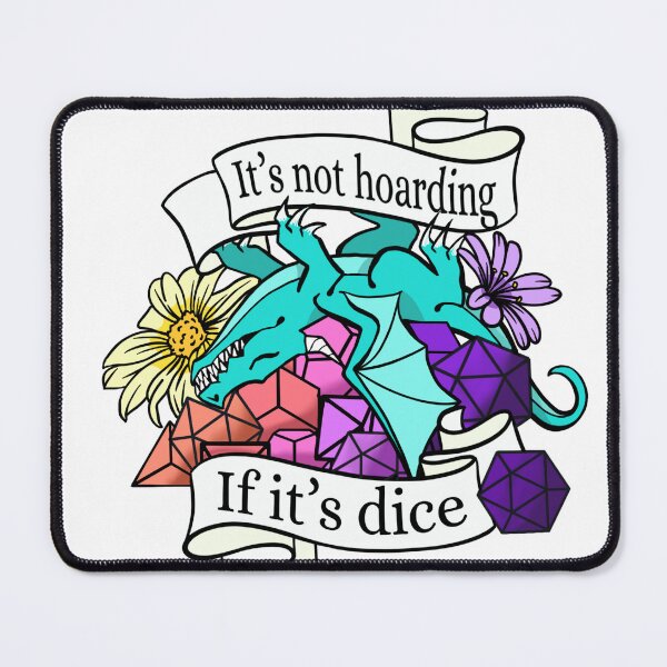 Item preview, It’s not hoarding if it’s dice - dungeons and dragons designed and sold by GeekandArtsy.