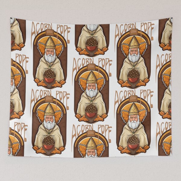 Item preview, Acorn Pope cute funny graphic illustration design designed and sold by ironpalette.