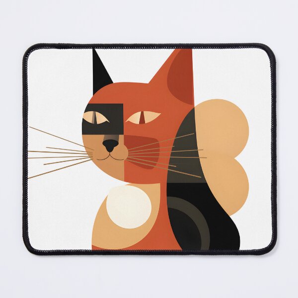 Item preview, A cat in the style of figurative minimalism, warm color palette,  designed and sold by Autaporn199.