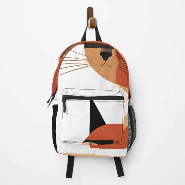 Item preview, A cat in the style of figurative minimalism, warm color palette,  designed and sold by Autaporn199.