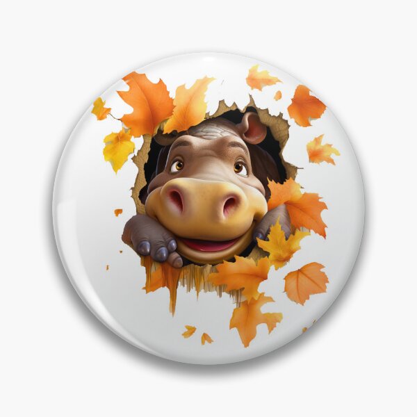 Item preview, Cartoonish Hippo's Halloween Chuckle Tee designed and sold by Moisky Patterns.