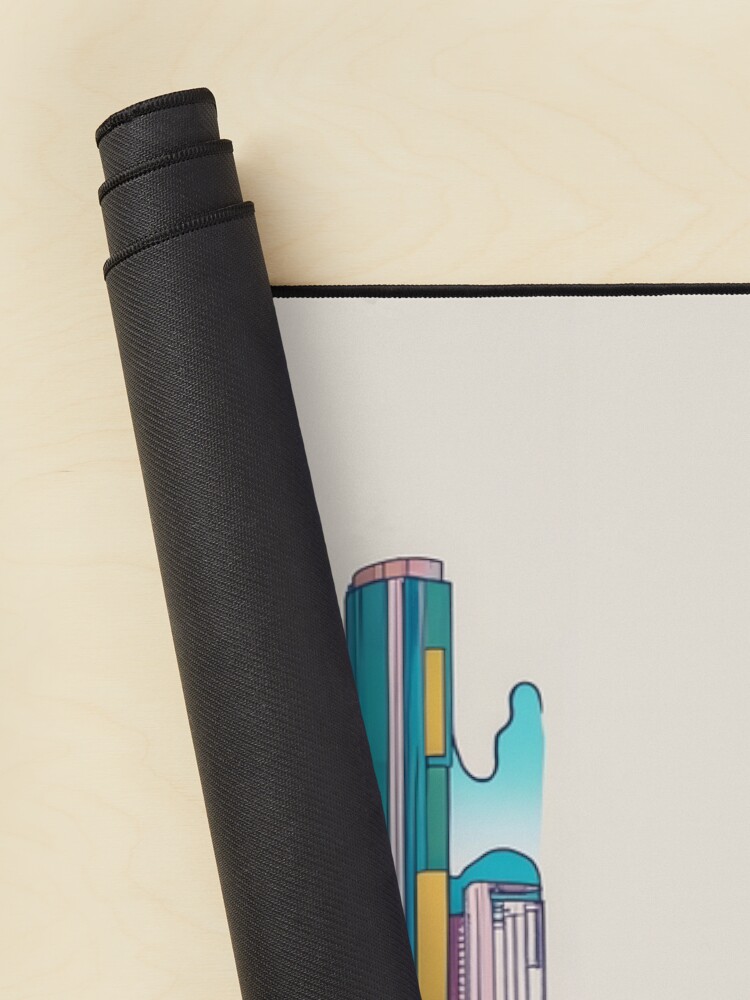 Thumbnail 2 of 5, Mouse Pad, Kuala Lumpur Skyline Minimalistic Drawing designed and sold by Patricks-Art.
