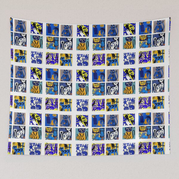 Item preview, Beautiful Abstract Art Cats designed and sold by Artcollectionus.