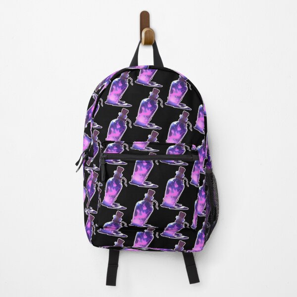 Item preview, Magical Dark Purple Corked Potion Bottle Laptop Sticker Design by Zeesdesign on Redbubble Dark Background designed and sold by ZEESDESIGN.