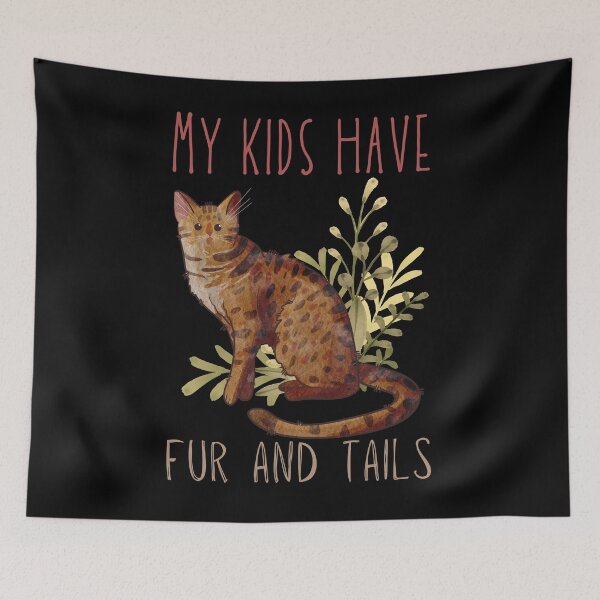 Item preview, My Kids Have Fur and Tails - Cat Parents Design designed and sold by FelineEmporium.