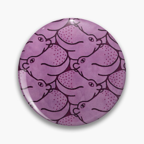 Item preview, Heads Up Hippos - plum designed and sold by Hippopottermiss.