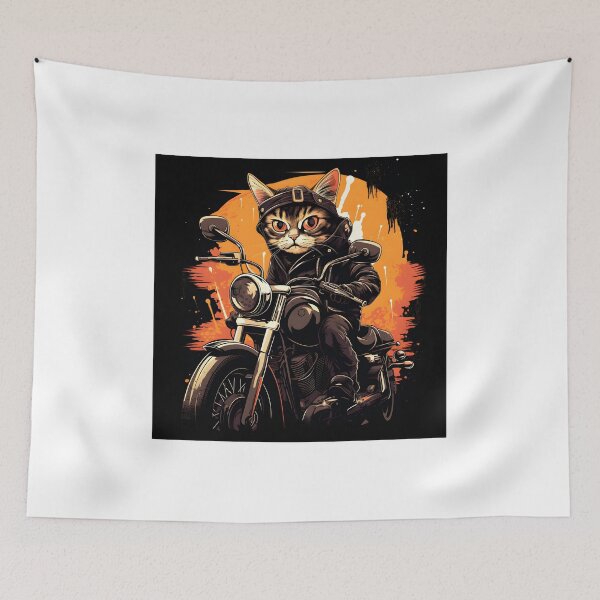 Item preview, Cat on a bike 01 designed and sold by Cozy-cat.