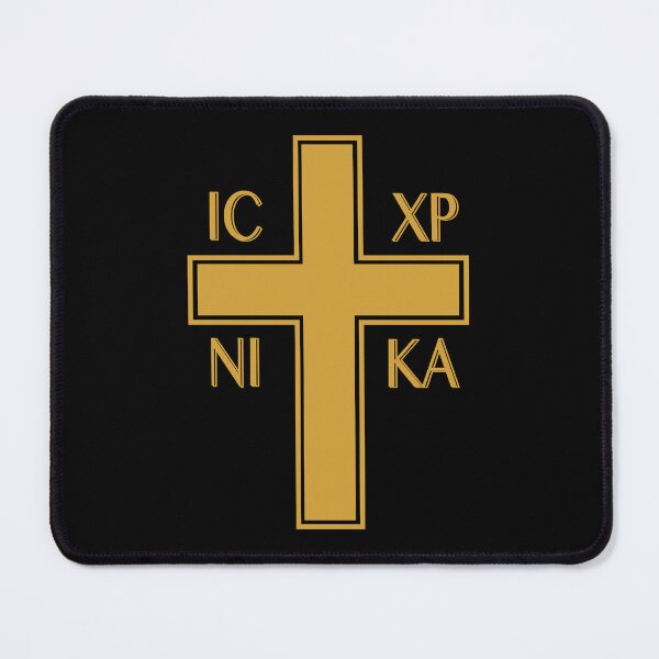 Item preview, IC XC NIKA Greek Christian Orthodox Christogram designed and sold by Happy Puppy Print On Demand.