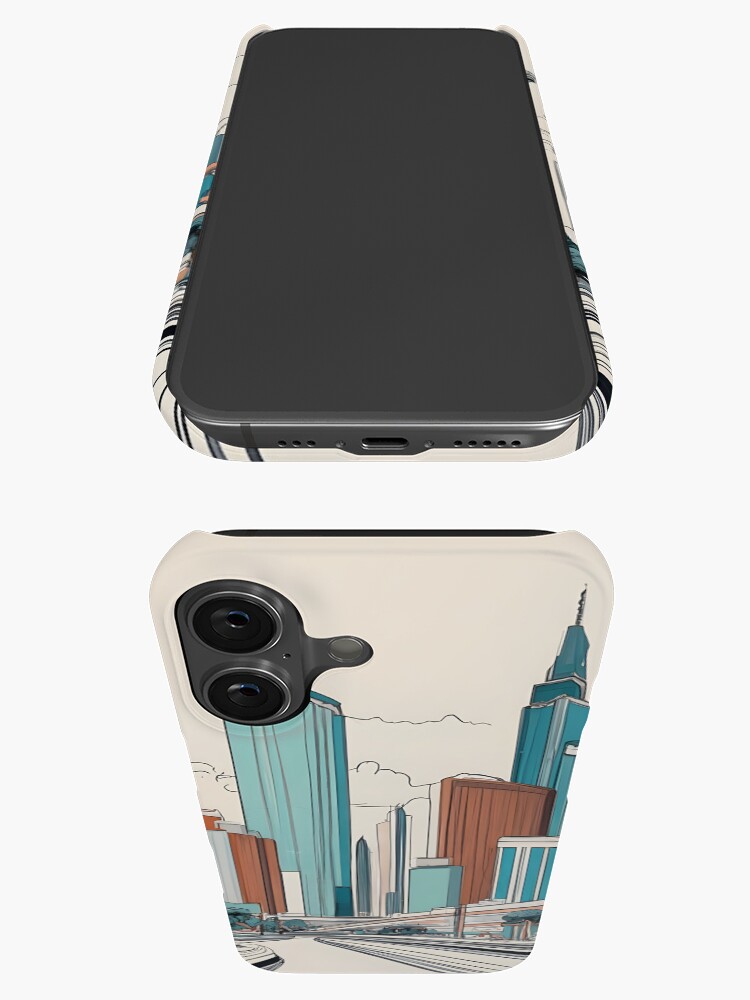 Thumbnail 3 of 4, iPhone Case, Las Vegas Skyline Minimalistic Drawing designed and sold by Patricks-Art.
