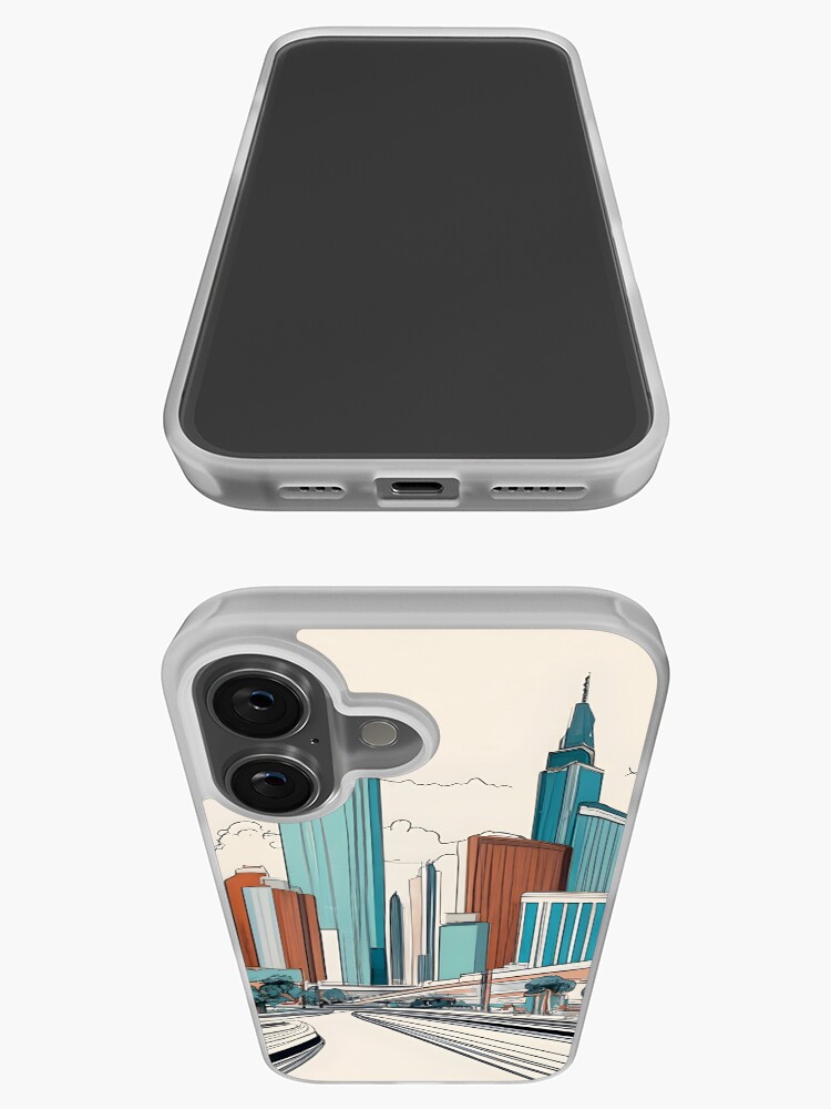 Thumbnail 3 of 5, iPhone Case, Las Vegas Skyline Minimalistic Drawing designed and sold by Patricks-Art.